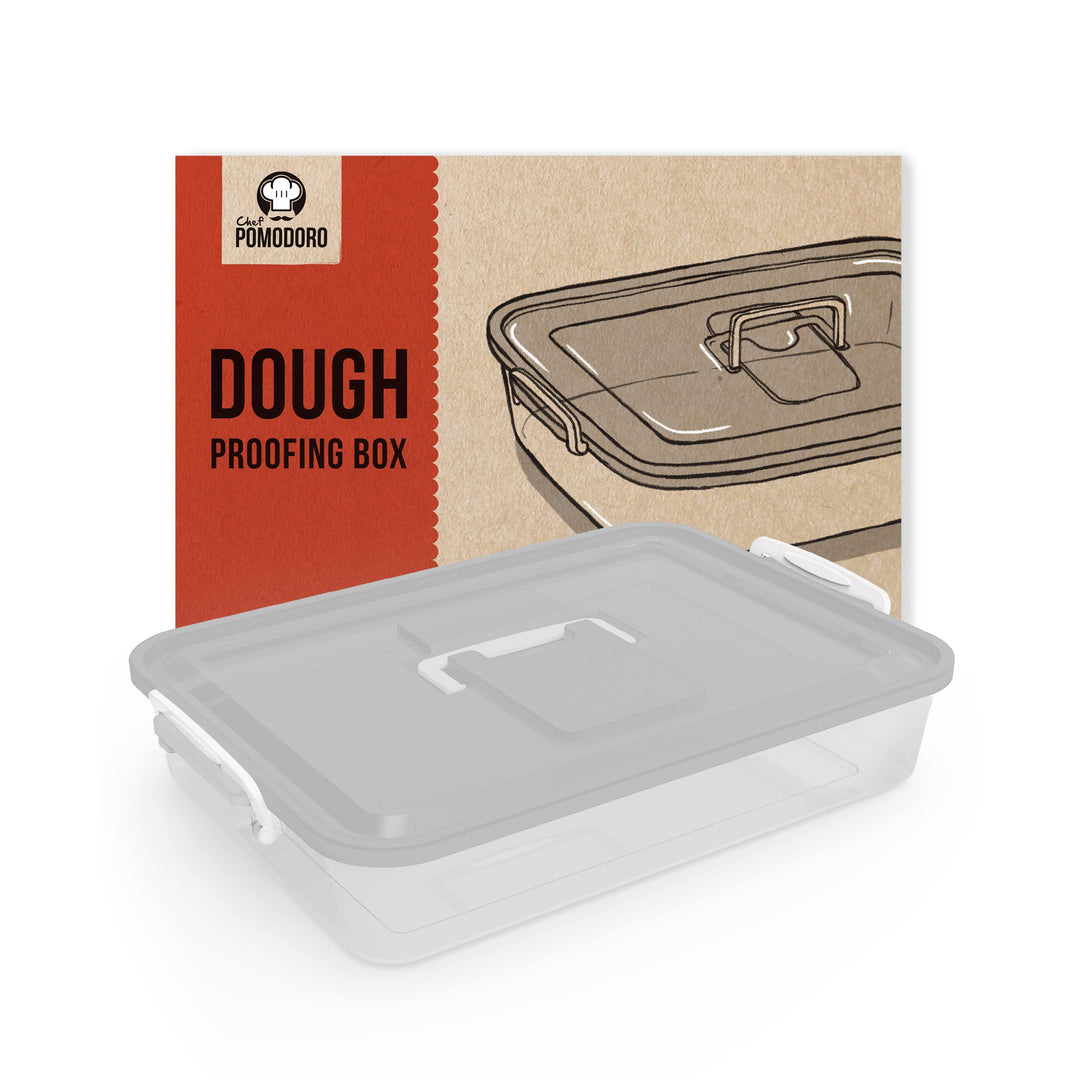 Chef Pomodoro Pizzaballenbox – Pizza Box – Pizzaballenbox mit Deckel – Pizzabox – Pizzateigbehälter