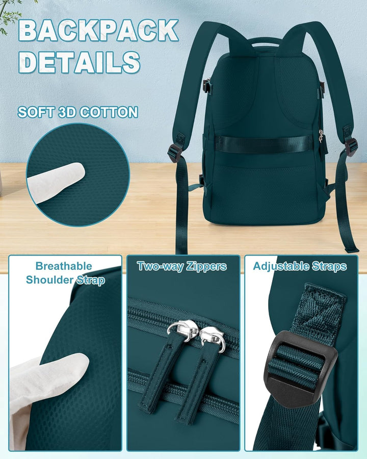 SZLX Grosser Reiserucksack Damen,Vakuum Rucksack mit Pumpe Ryanair Handgepäck 40x30x20 Herren, Wizza