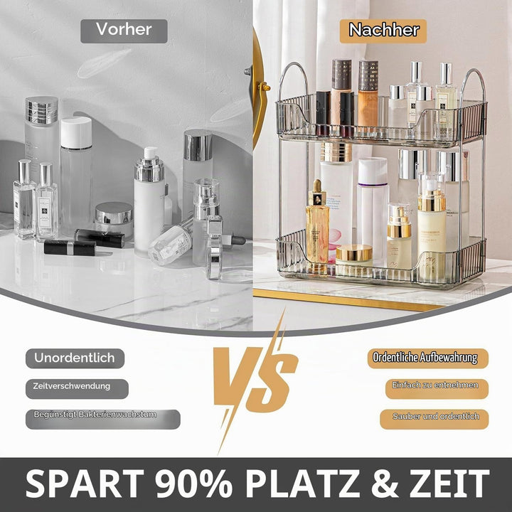 Make up Organizer, Kosmetik Organizer, Beauty Organizer, Hautpflege Organizer für Badezimmer (2 Schi