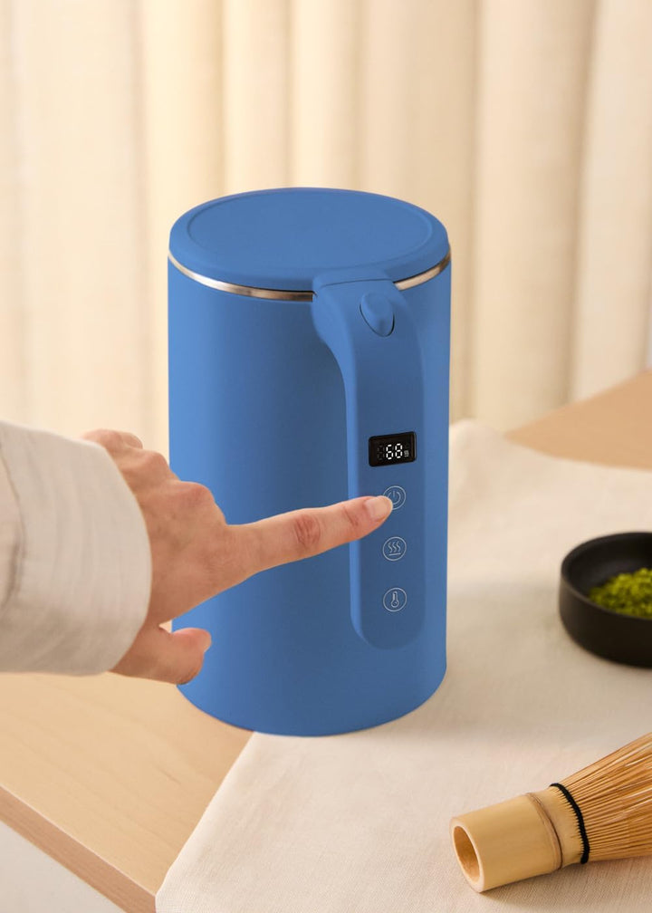 CREATE/KETTLE STUDIO PRO/Elektrischer Wasserkocher 1L Kobaltblau/Temperaturregelung, Warmhaltefunkti