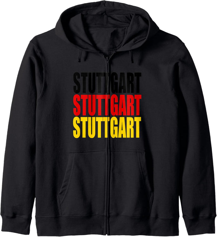 Stuttgart Deutschland Flagge - Deutsche Stadt Souvenirs Kapuzenjacke