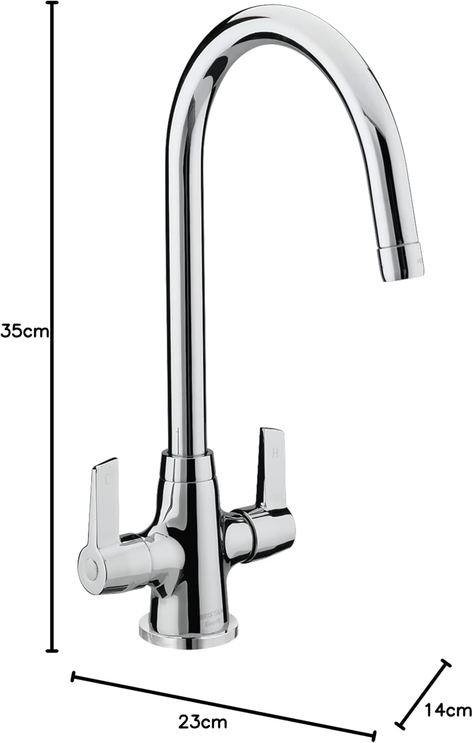 Bristan EC SNK EF C Echo Easyfit Sink Mixer by Bristan Chrome, Chrome