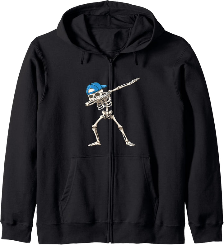 Dabbing Skelett Tanzen Junge Kapuzenjacke
