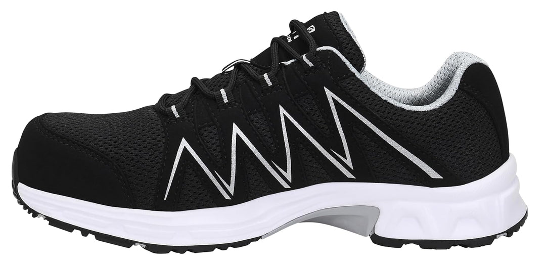 JORI Sicherheitsschuhe jo_Speedy Black-Silver Low ESD S1P, Herren, Textil, Kunststoffkappe (Leichter