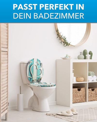 Xonic Design WC-Sitz - Premium Klo-Deckel - Toilettensitz mit Absenkautomatik - hochwertige Klobrill