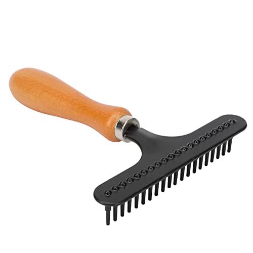 Teppichrechen, Tragbarer Hand-Teppichrechen aus Edelstahl,Haustier Harkenkamm,Harkenkamm für langhaa