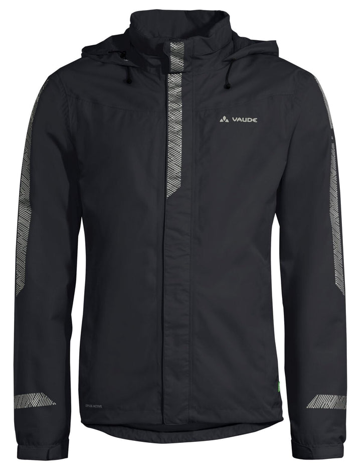 VAUDE Men's Luminum Jacket II - Regenjacke Herren - reflektierende Elemente M Schwarz, M Schwarz