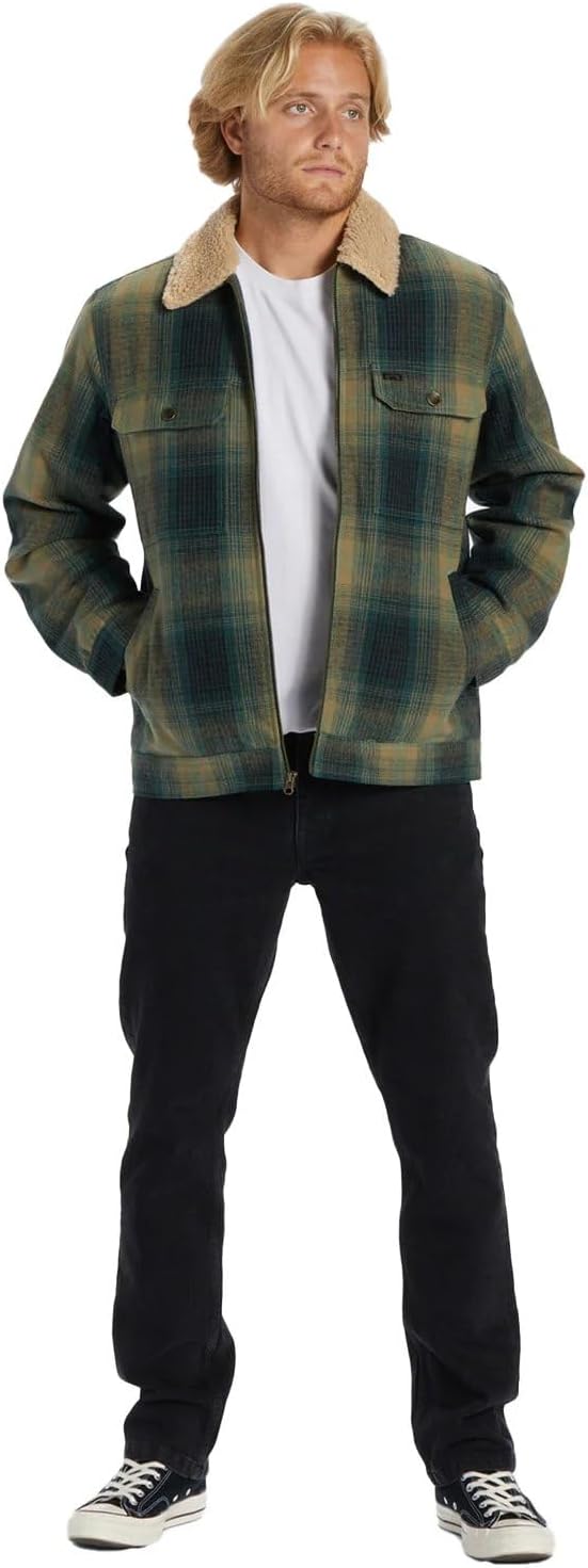 Billabong Herren Barlow Sherpa Windbreaker, Dunkler Wald