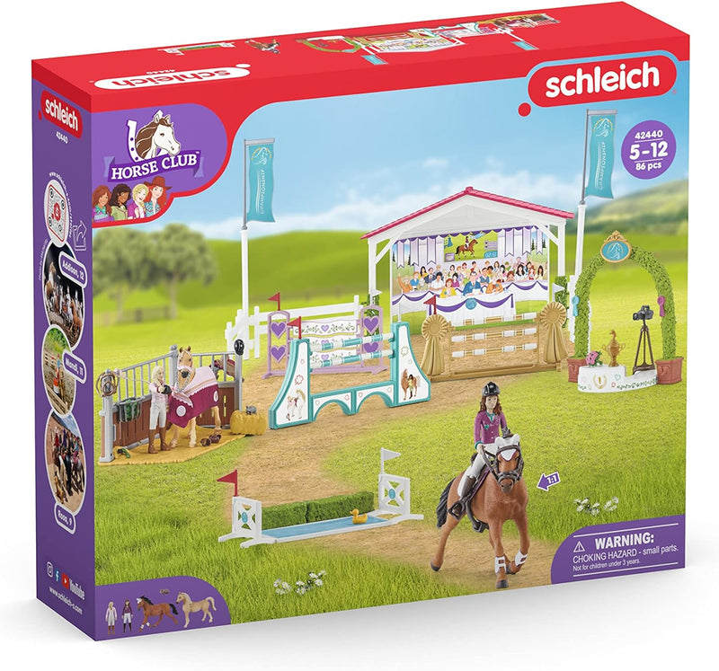 schleich 42440 Freundschaftsturnier, für Kinder ab 5-12 Jahren, HORSE CLUB - Spielset alte Verpackun