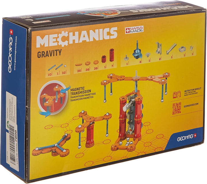 Geomag 00773 Gravity Konstruktionsspielzeug, Mehrfarbig 169 Stück, 169 Stück