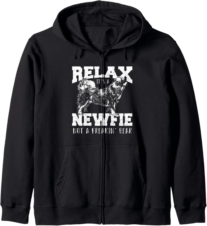 Hundebesitzer: Relax It's A Newfie - Hunde Sprüche Kapuzenjacke