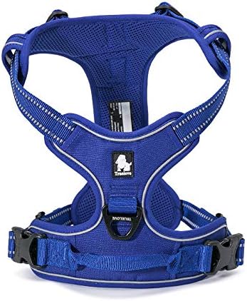 WINHYEPET Truelove Hundegeschirr No-Pull Reflektierendes verstellbar Haustiergeschirr mit 2 Leinencl