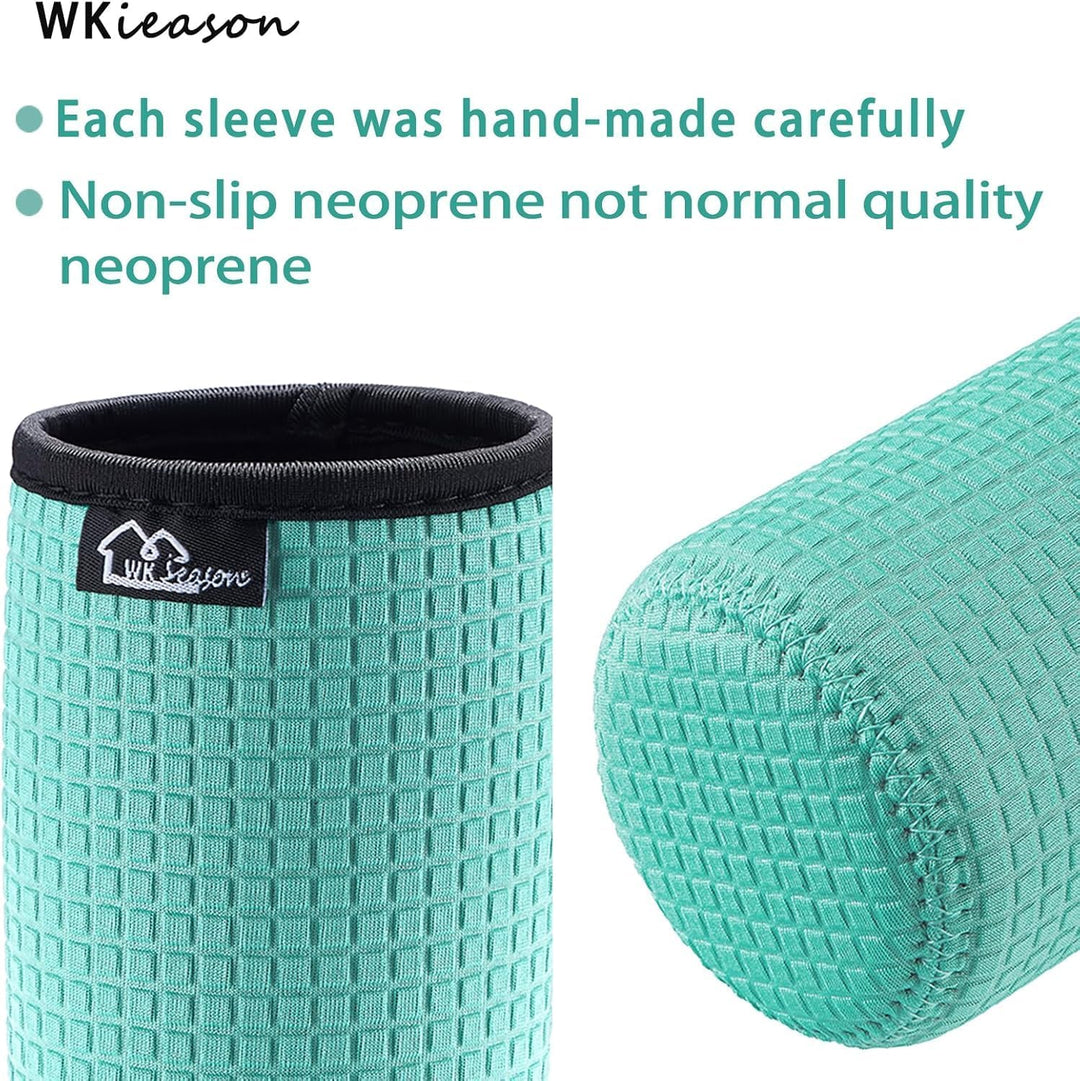 WK IEASON 12oz Slim Can Sleeves Insulators Neoprene Slim Can Covers 12OZ Beer Bottle Sleeves Coolers