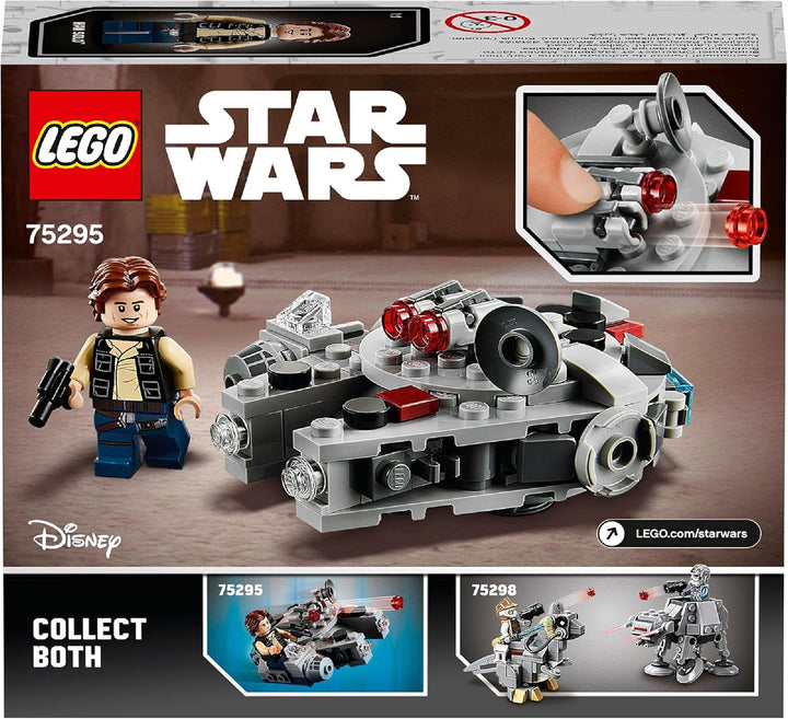 LEGO 75295 Star Wars Millennium Falcon Microfighter Spielzeug mit Han Solo Minifigur für 6-jährige J