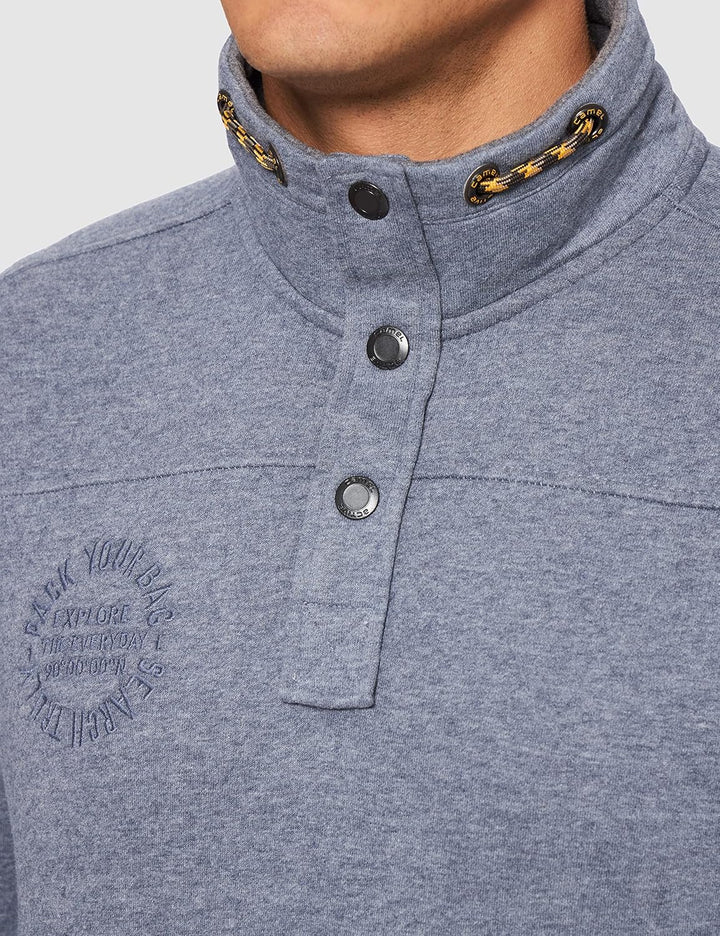 camel active Herren 4093446f14 Pullover S Night Blue, S Night Blue