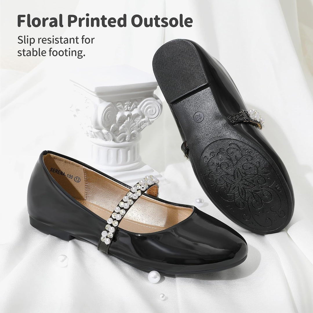 DREAM PAIRS Mädchen Mary Jane Strap Flache Schuhe Ballerinas Prinzessin Schuhe Flache Schulschuhe 31