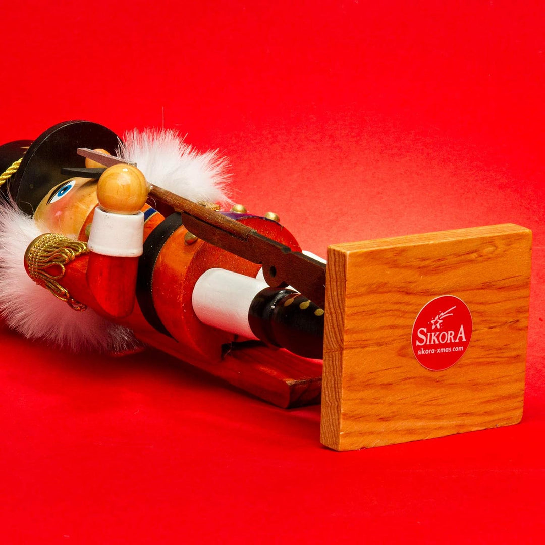 SIKORA NK-H Deko Nussknacker Figur aus Holz Verschiedene Motive 2 Grössen, Grösse:Höhe ca. 34 cm, Fa