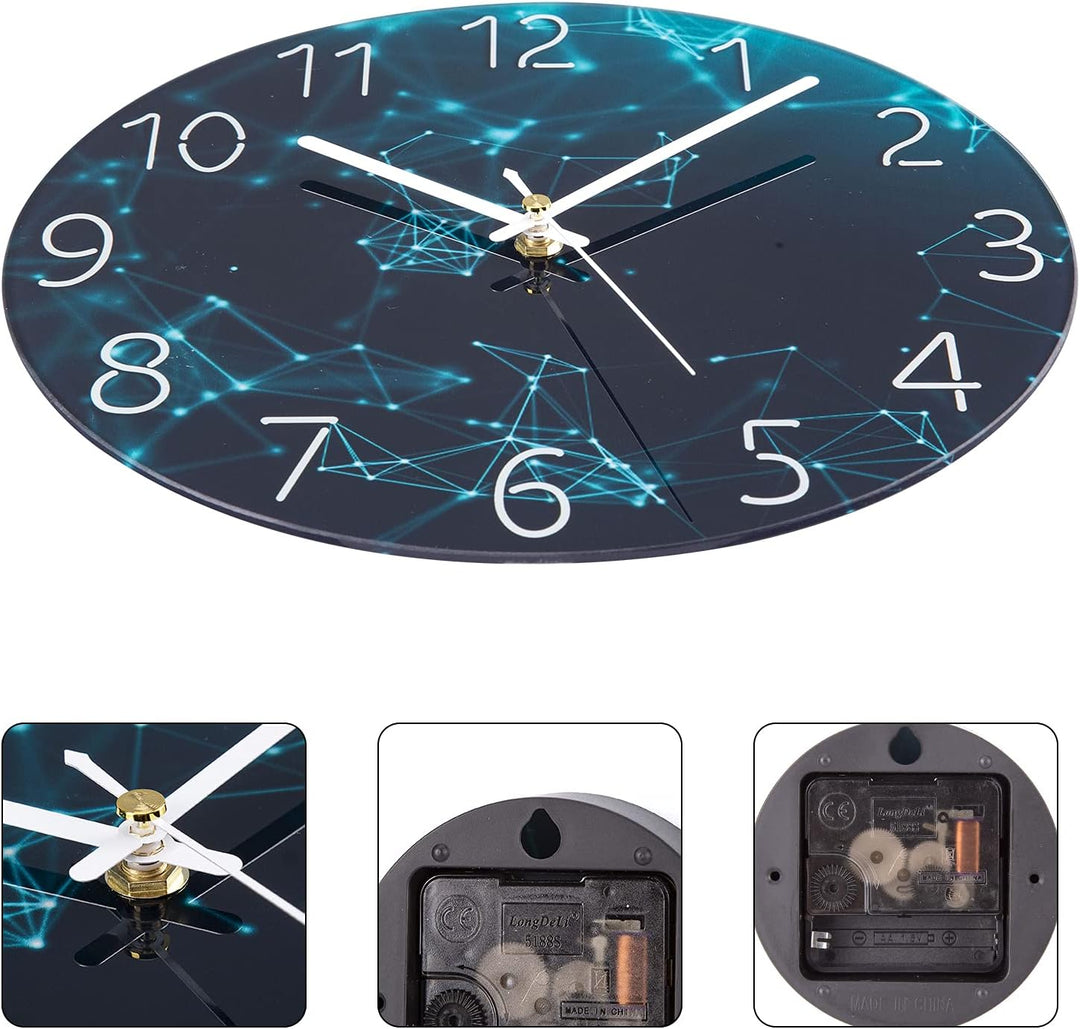 ACCSHINE Wanduhr Ohne TickgeräUsche Lautlos Modern 30cm Quarz Gross Batterie Betriebene Wanduhr Einf