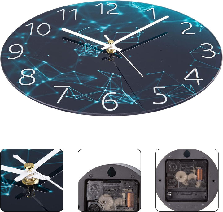 ACCSHINE Wanduhr Ohne TickgeräUsche Lautlos Modern 30cm Quarz Gross Batterie Betriebene Wanduhr Einf