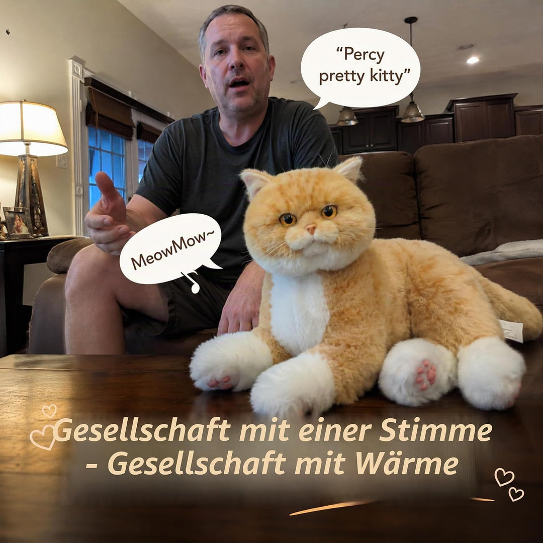 Interaktive Begleitroboter-Katzen, emotional unterstützendes Plüschtier mit Sprachausgabe, realistis