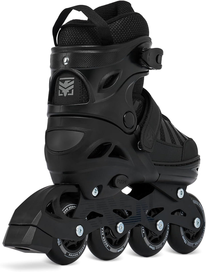 RAVEN Inline Skates Inliner für Kinder und Erwachsene OPTIONAL 2in1 mit Schlittschuhen verstellbar O