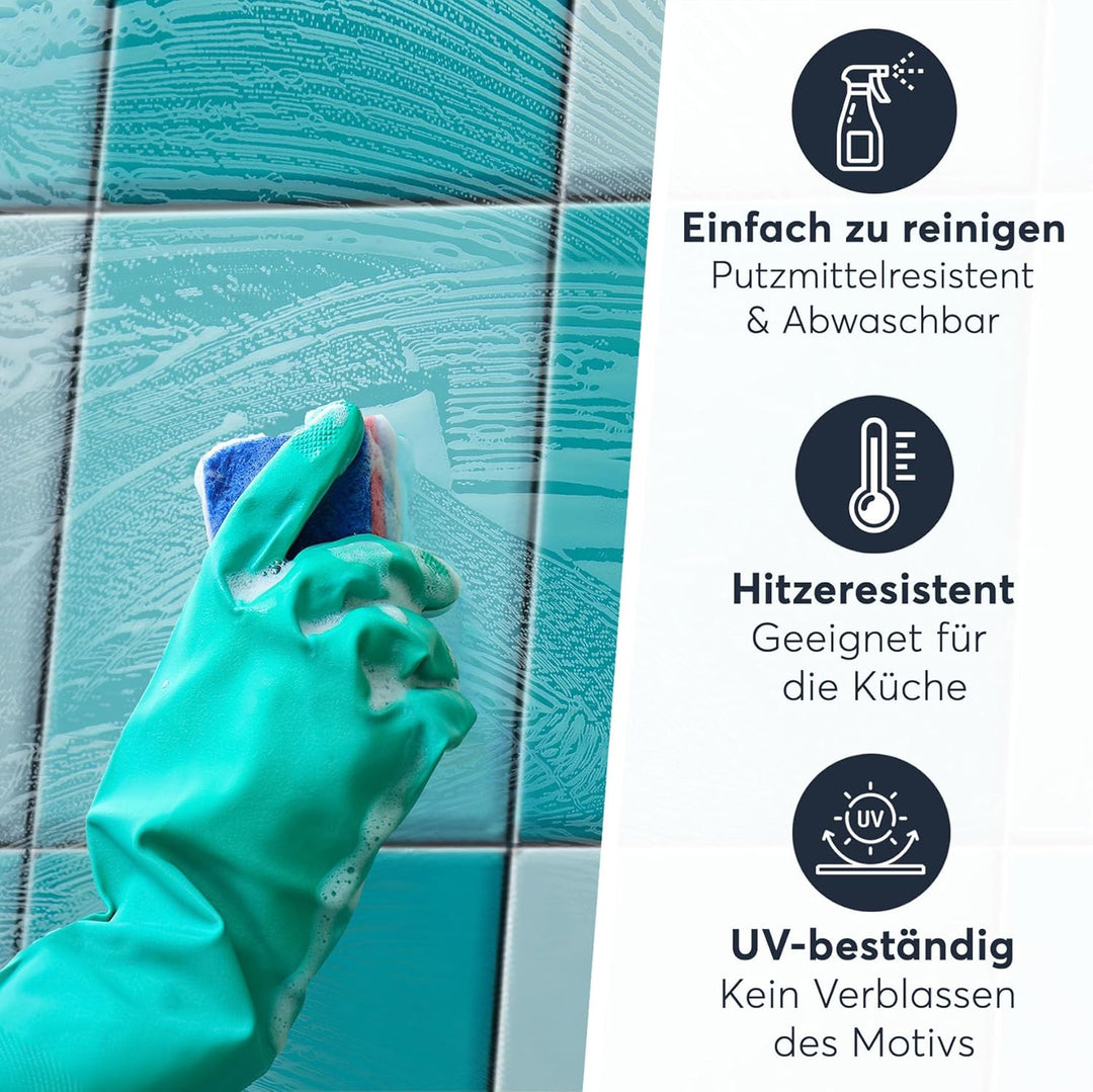 CREATISTO Mosaik-Fliesen Fliesensticker Fliesenfolie - Aufkleber Folie für Fliesen I Klebefliesen De