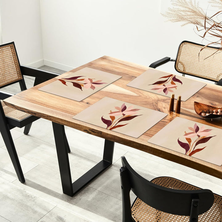 KitchenYeah© Platzsets Abwaschbar 6-Teilig 45x30 cm Tischsets Platzdeckchen rutschfeste Platzset Unt