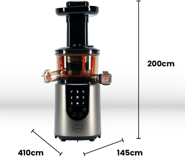 RGV Juice Art Digital 110851 Entsafter mit digitaler Anzeige, silberfarben