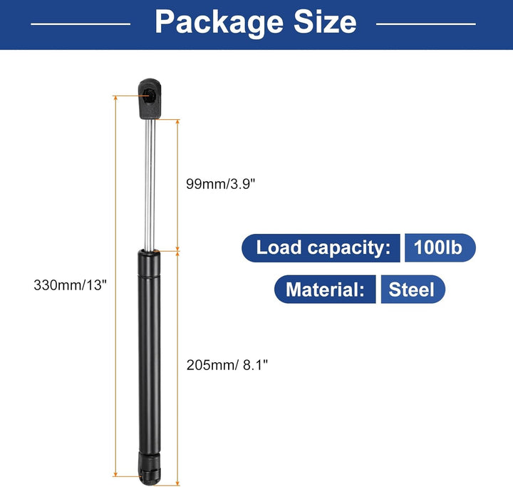 QUARKZMAN 304.8MM Gasdruckfeder, 45.4KG Gasfeder Gasdruckdämpfer für Bett Stauraum Abdeckung Tür Dec