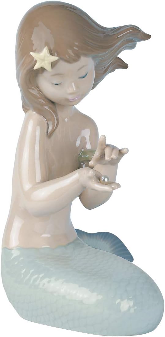 NAO Jewel of The Sea Porzellanfigur 21x12 cm Braun/Blau, 21x12 cm Braun/Blau