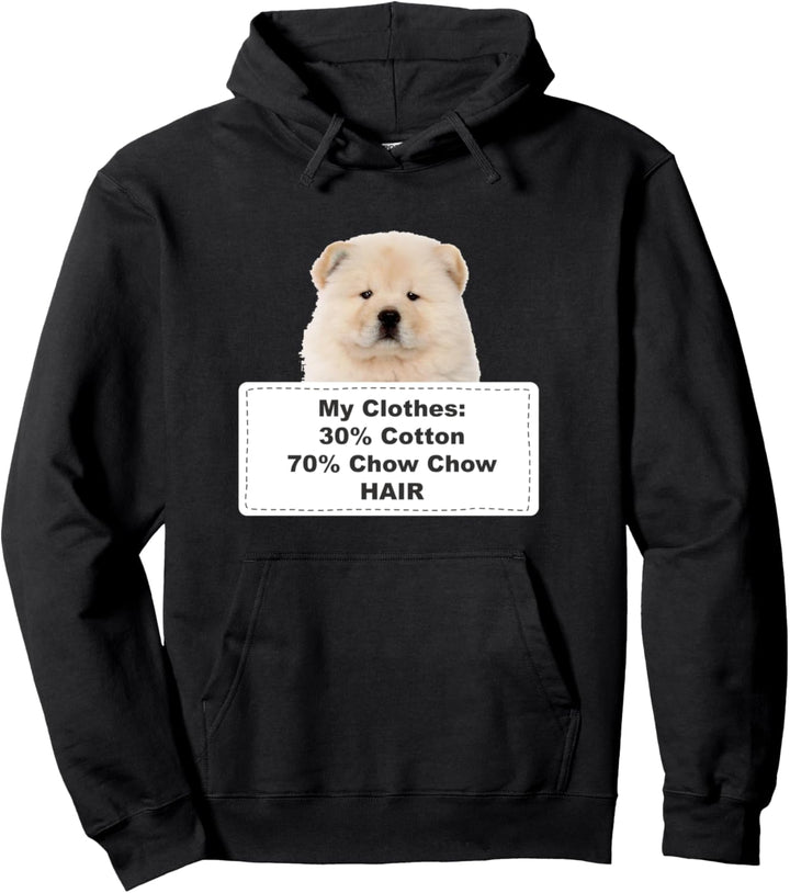 Funny Shedding Dog Chow Chow Pullover Hoodie