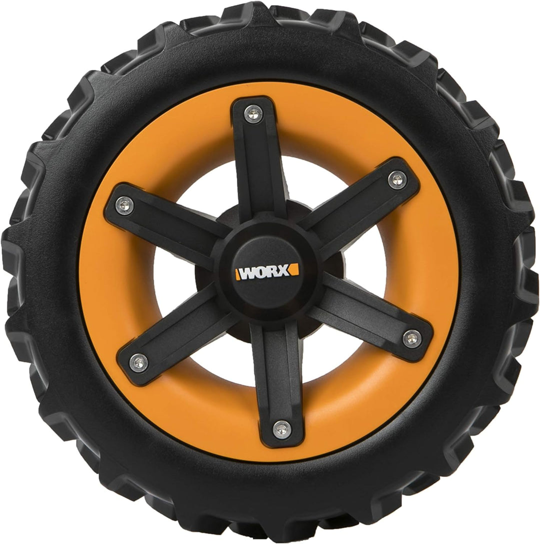 WORX WA0953 Landroid Räder All-Terrain - Für weichen Untergrund und feuchten Rasen, Schwarz & WA0179
