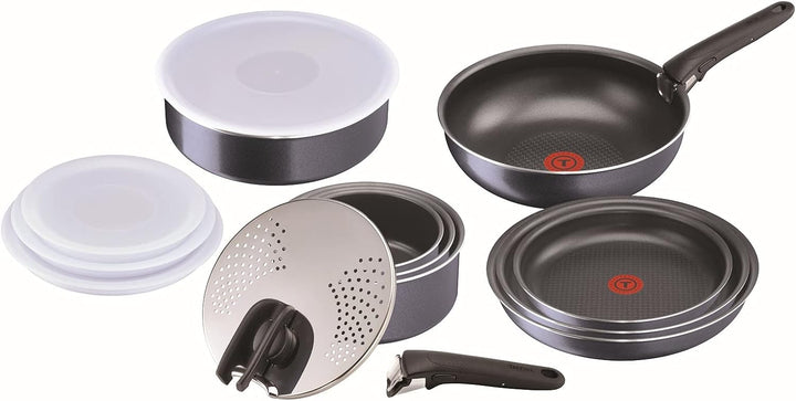 Tefal L2319102 Ingenio Elegance Schmorpfanne, 26 cm + 1 Griff + 1 Deckel, 26 cm, Glitzer, für alle H