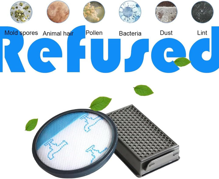 2 Sätze RO3731 Filter, Ersatzfilter für Rowenta Compact Power Silence Force Cyclonic Staubsauger RO3