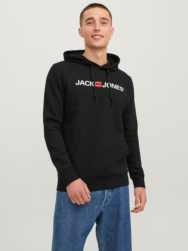 JACK & JONES Male Kapuzenpullover 2er-Pack Logo Kapuzenpullover S 1x Port Royale, 1x Schwarz, S 1x P
