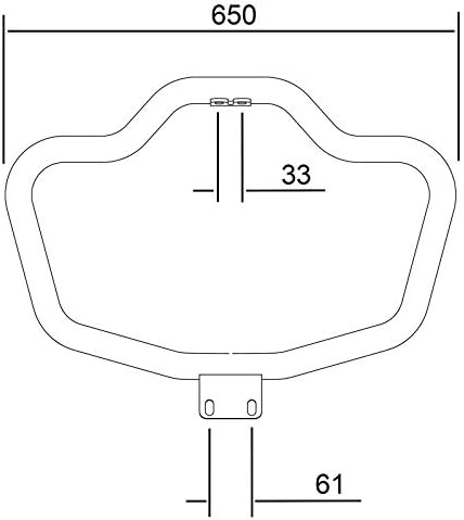 Sturzbügel Mustache II für Harley Sportster Forty-Eight 48 Special 18-20 schwarz