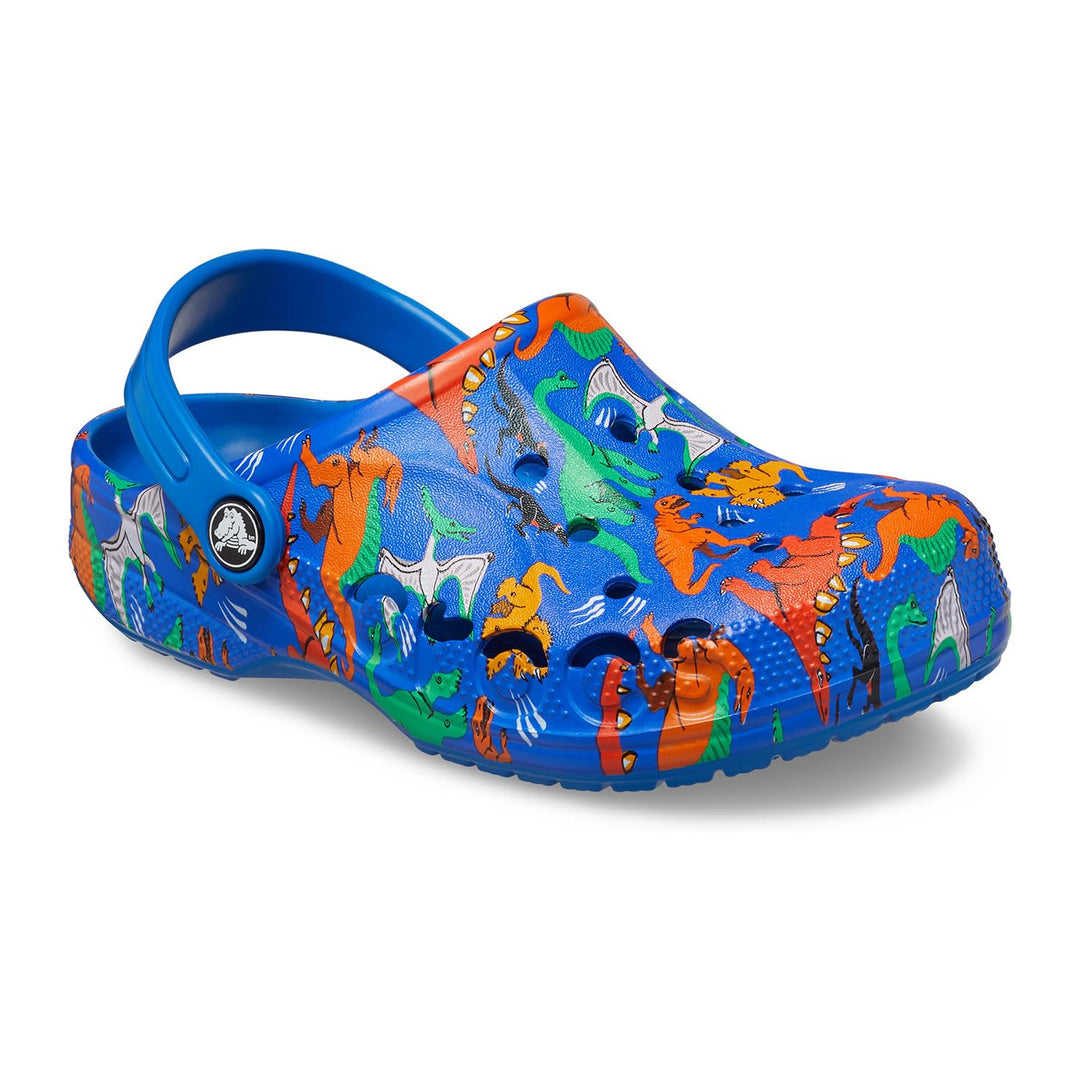 Crocs Unisex Kinder Baya Graphic Clog K Holzschuh 34/35 EU Printed Bright Cobalt, 34/35 EU Printed B