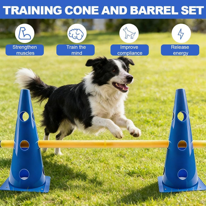 Agility Set Hunde Klein Cavaletti Hund, Hobby Horse Zubehör, Fussball Trainingszubehör, Erziehungshi