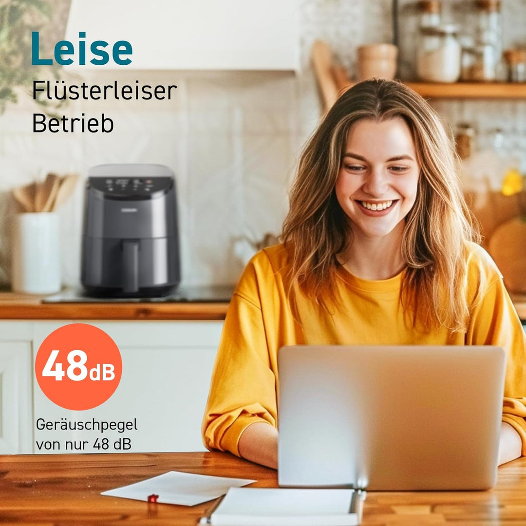 COSORI Heissluftfritteuse klein 2L, Mini-Airfryer für 1 Person, ideal für Camping, Reisen und Wohnmo