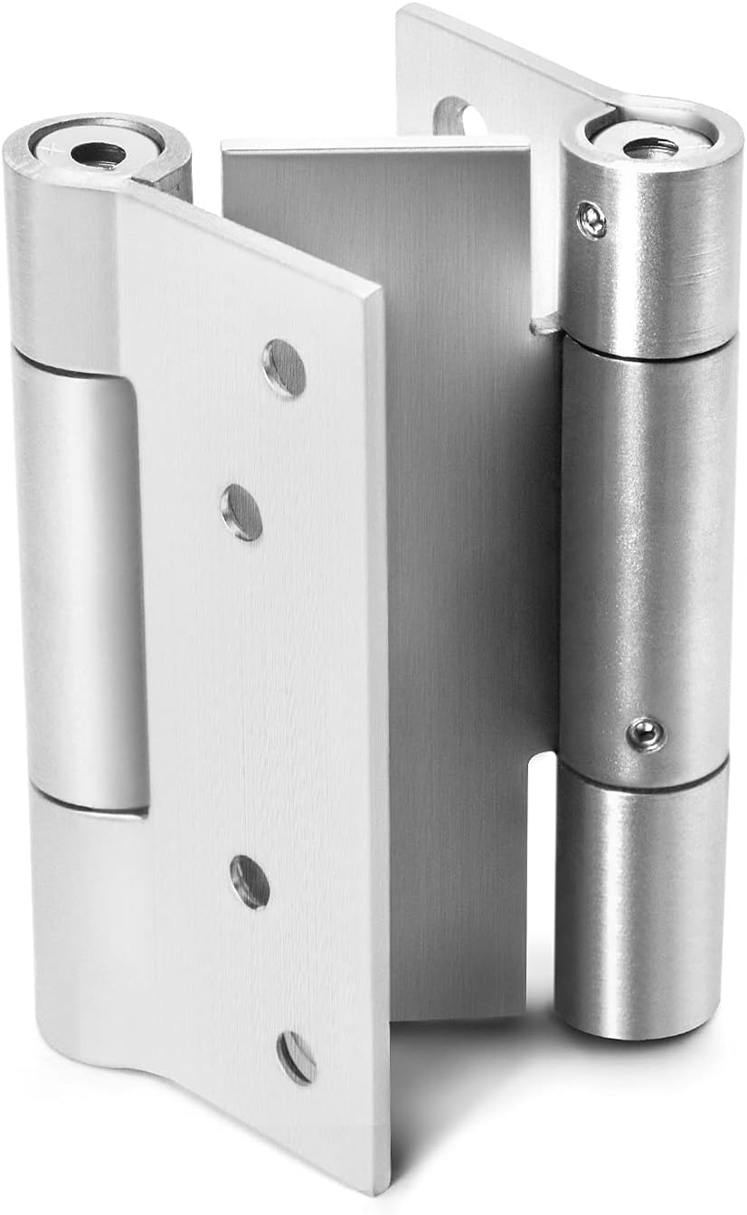 QWORK® Pendeltürband Türscharnier, 304 Edelstahl Scharniere für Pendeltür und Schwingtür für Cafe, S