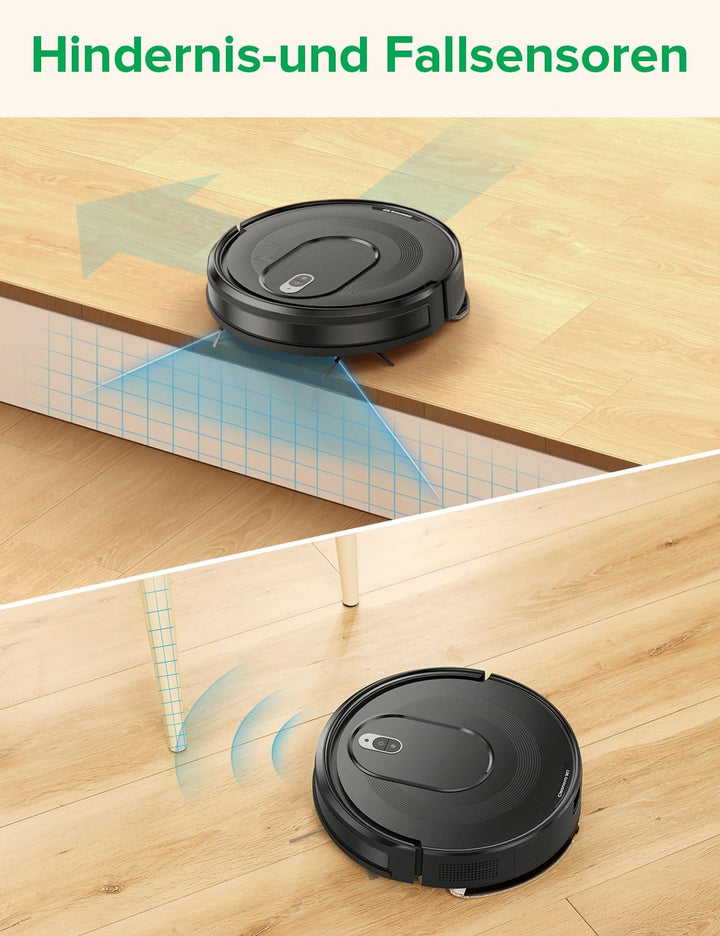 Vexilar W7 Saugroboter mit Wischfunktion 3 in 1, Staubsauger Roboter mit Anti-Haar-Wicklungs-Saugdüs