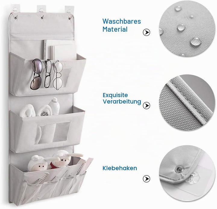 PORRASSO Wall Hanging Storage Bag Hängeorganizer Tür Schrank Organizer Aufbewahrungstasche Wandbehan