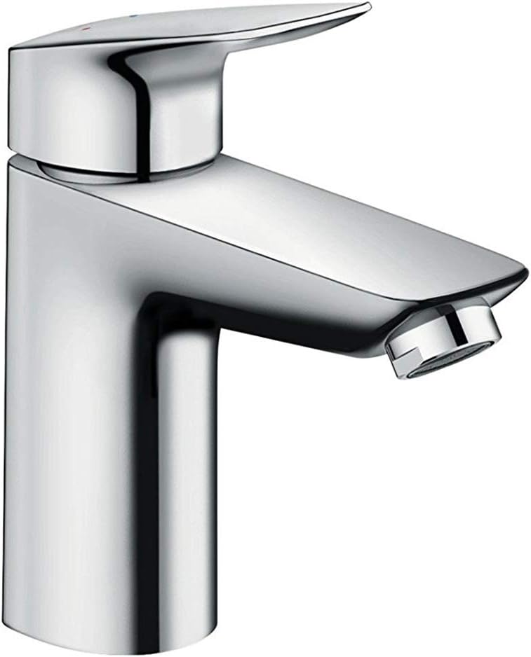 hansgrohe Wasserhahn Logis (Armatur mit Auslauf Höhe 100mm, ohne Ablaufgarnitur) Chrom Chrom Auslauf