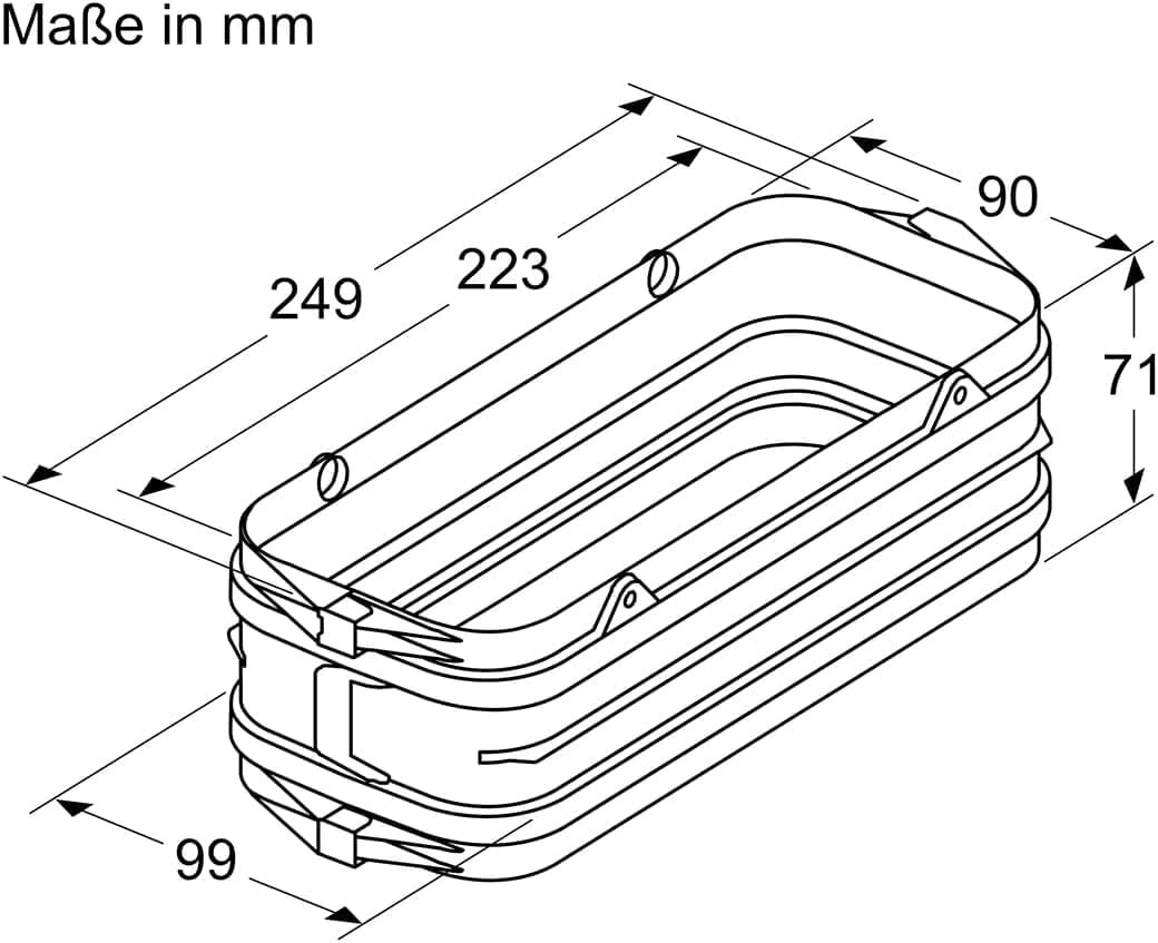 Bosch HEZ9VDSS1 Zubehör für Kochfelder mit Dunstabzug, Flachkanal, Ø 15 cm Durchmesser, Verbindungss