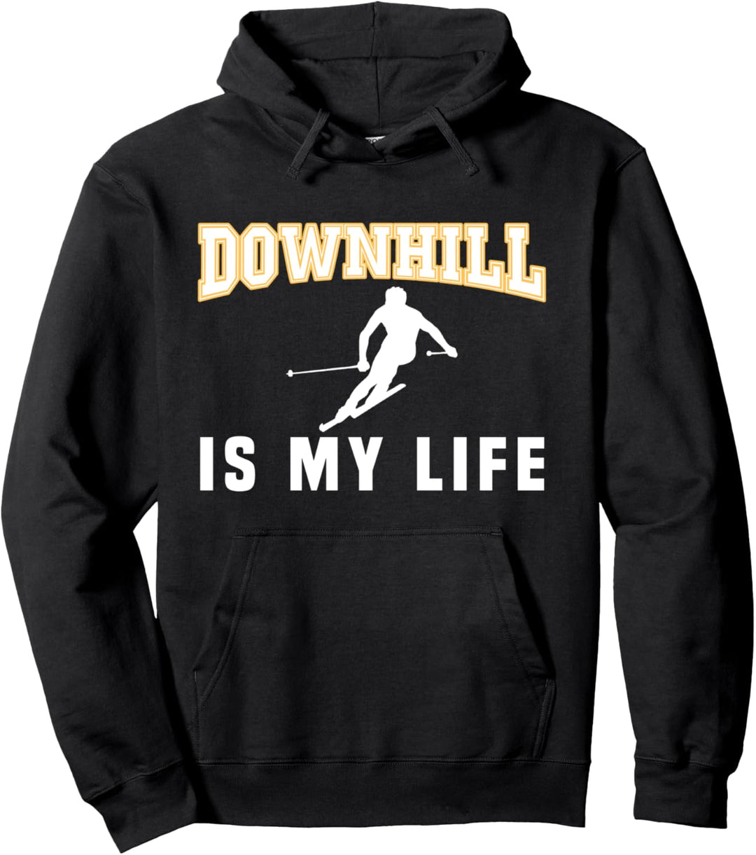 Downhill ist mein Leben Pullover Hoodie