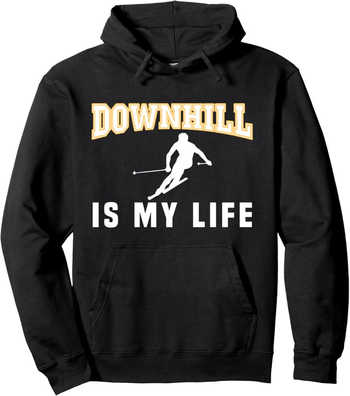 Downhill ist mein Leben Pullover Hoodie