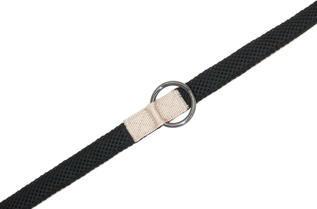 ComfortLine mit Mesh Gewebe 2m, 2,5cm Hundeleine verstellbar in beige für mittelgrosse bis grosse Hu
