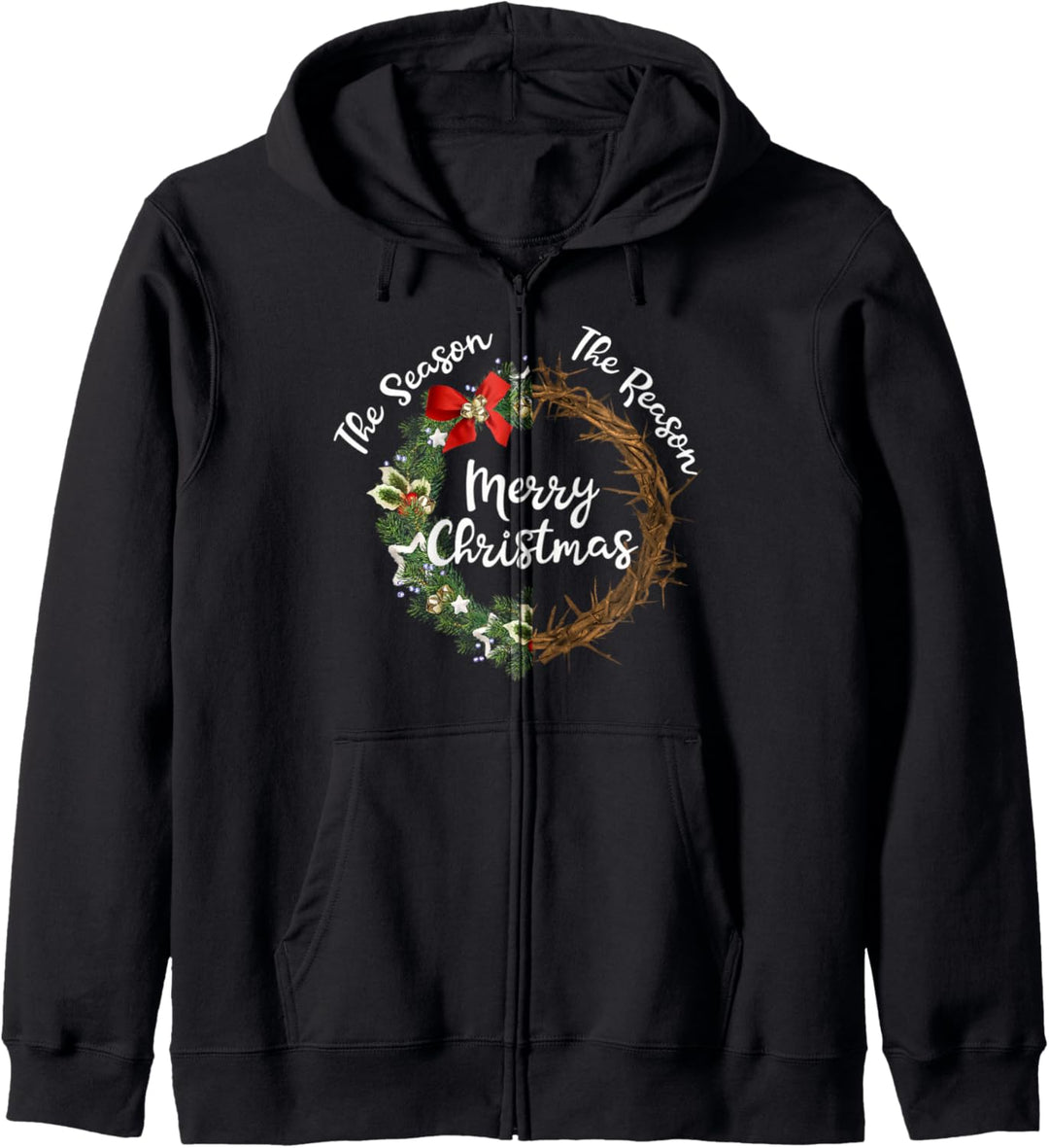 Reason For The Season Wreath Crown Thorns Christmas Kapuzenjacke