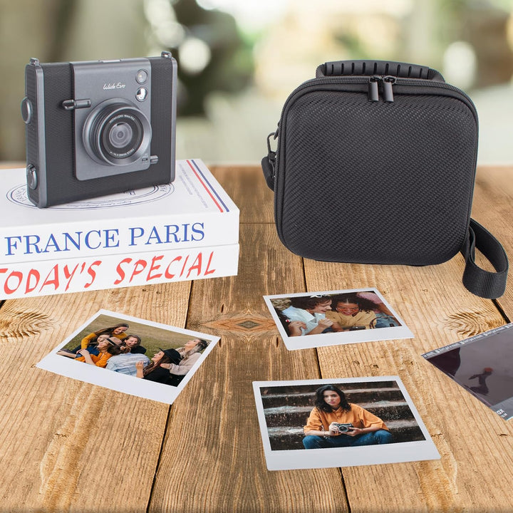 MUZIRI KINOKOO Schutzhülle für Instax Wide EVO 2-in-1 Kamera, Harte Eva Tasche für Fuji Wide EVO Kam