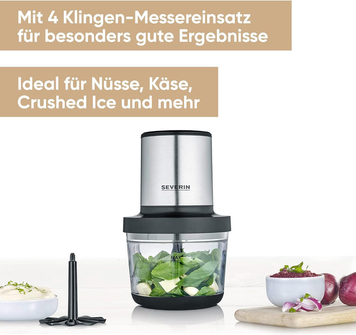 SEVERIN Universalzerkleinerer, Multizerkleinerer für grobes und feines Zerkleinern, Zerkleinerer für